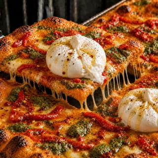 Sicilian Spicy Vodka & Burrata Pizza