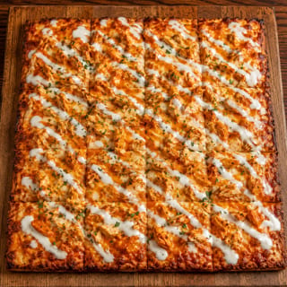 Grandma Buffalo Chicken Pizza