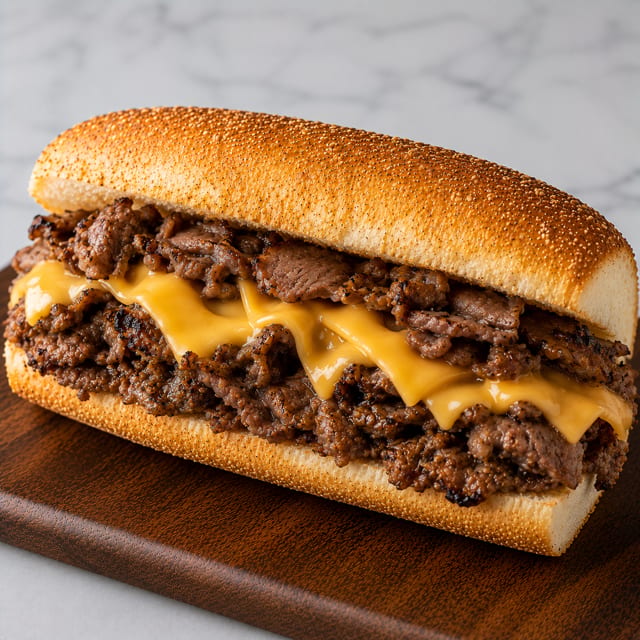 Steak & Cheese Sandwich.