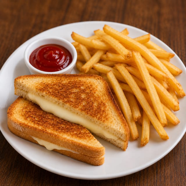 Kids Grilled Cheese & Fries.