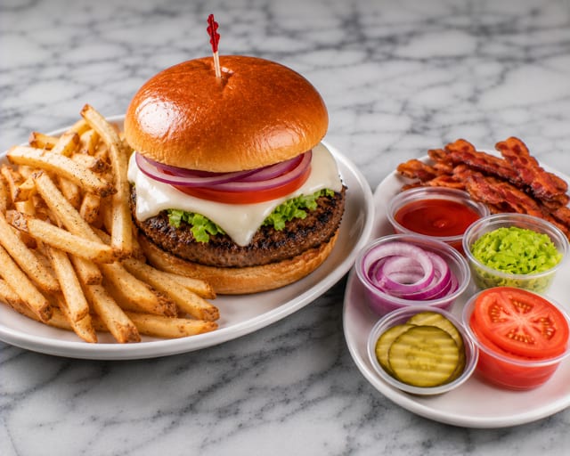 Cheeseburger with Fries.