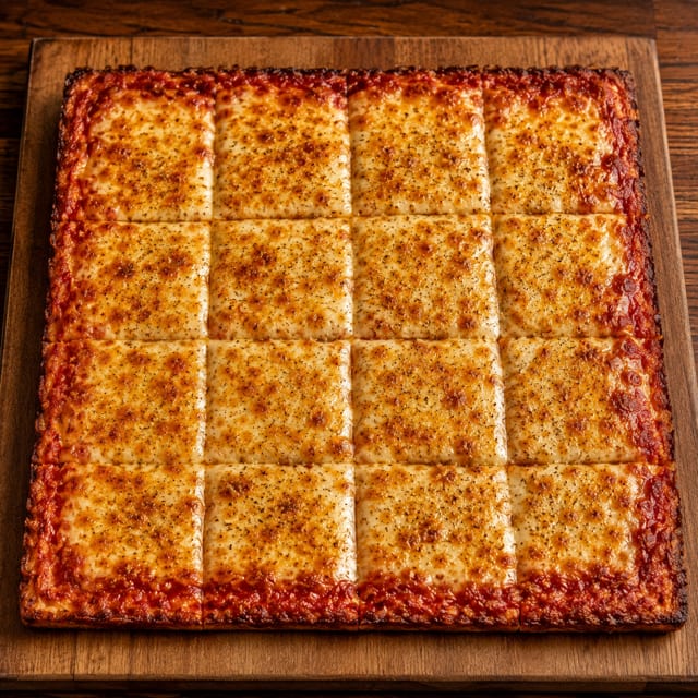 Grandma Cheese Pizza.