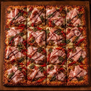 Grandma Mortadella Pizza