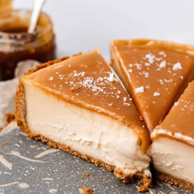 Salted Caramel Cheesecake.