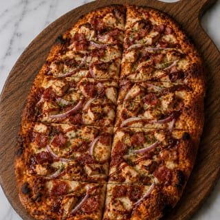 Roman BBQ Chicken Pizza