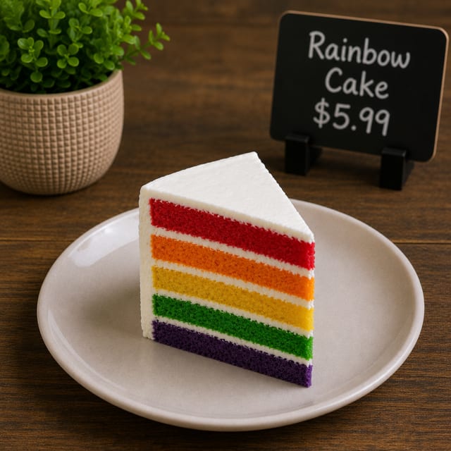 Rainbow Cake.