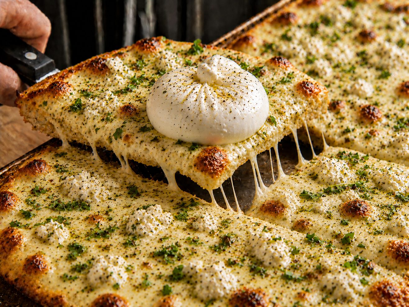 Sicilian White Pizza.