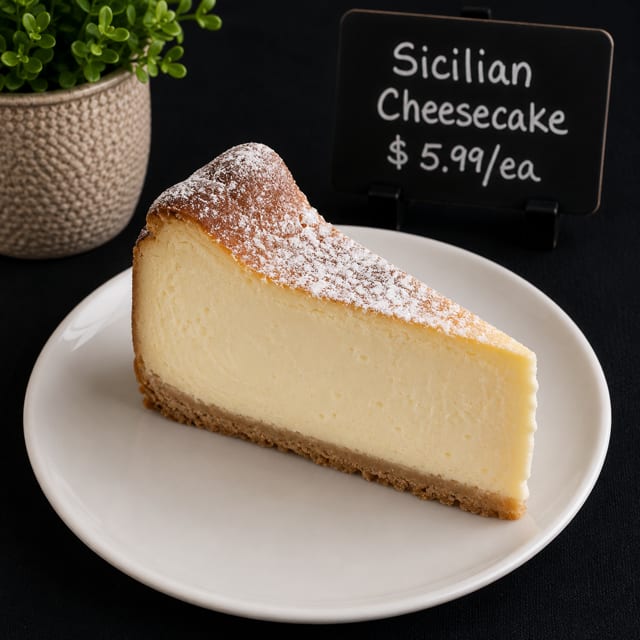 Sicilian Ricotta Cheesecake.