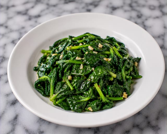 Sauteed Spinach.