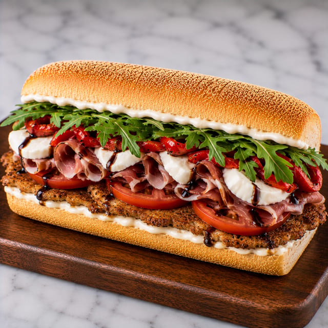 Super Veal Cutlet Sandwich.