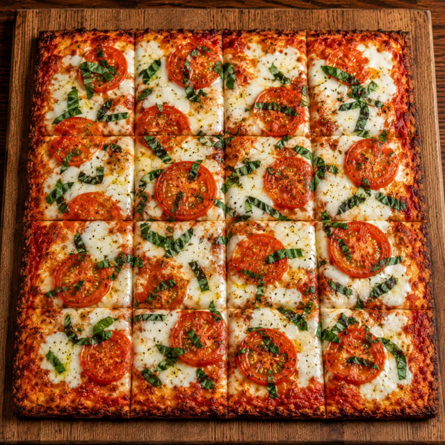 Grandma Margherita Pizza.