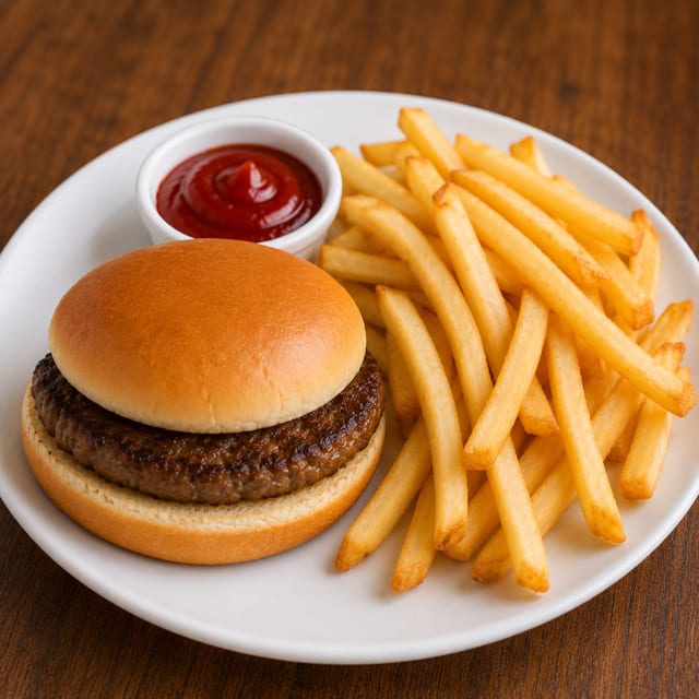 Kids Hamburger & Fries.
