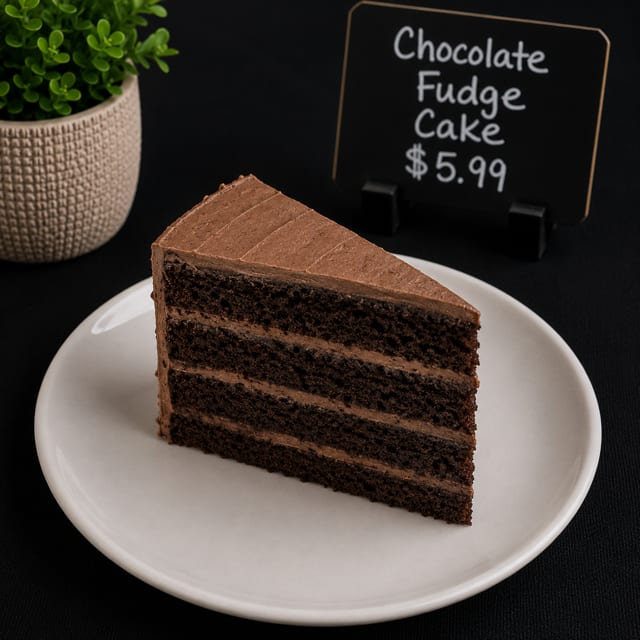 Chocolate Fudge Cake.