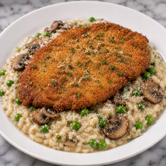 Veal Risotto Entree.