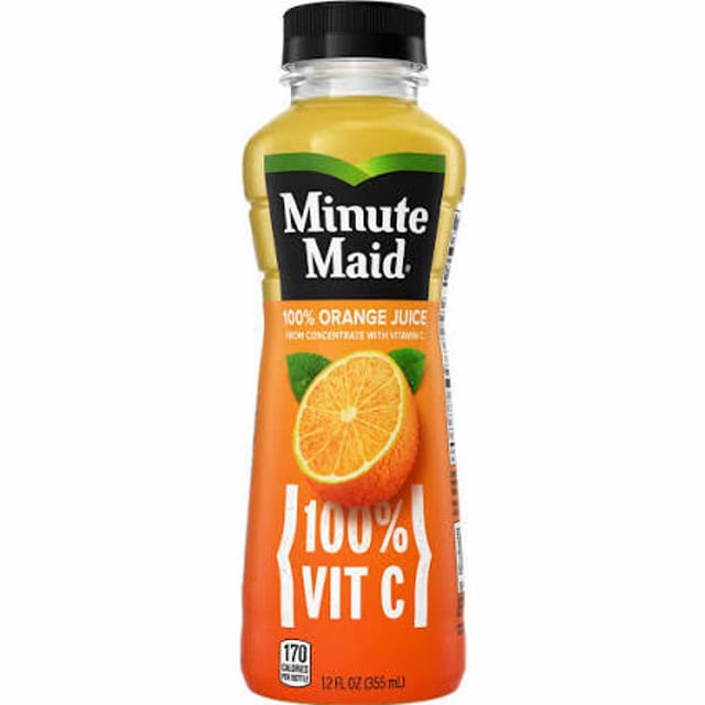 Minute Maid 12oz Orange Juice.