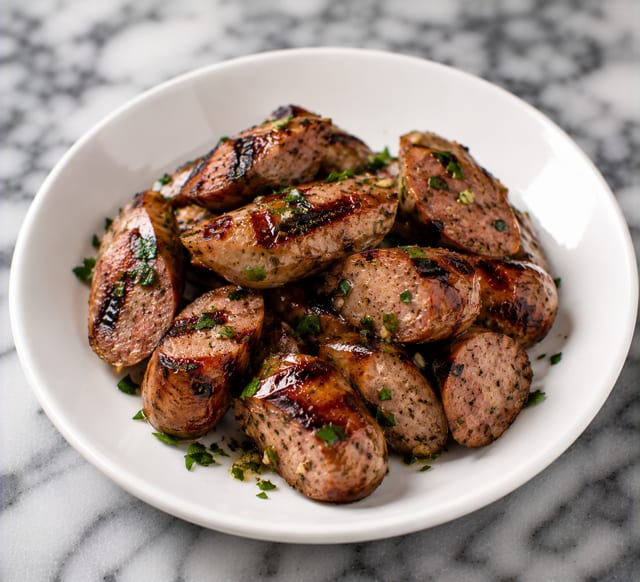 Side Grilled Sausage.