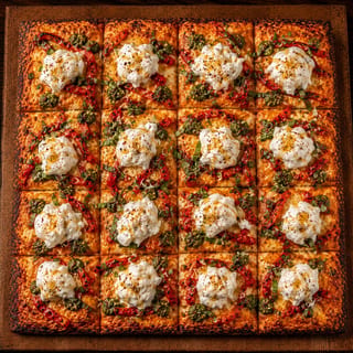 Grandma Spicy Vodka & Burrata Pizza