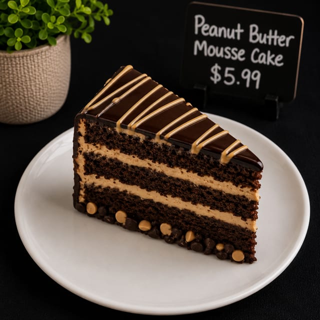 Peanut Butter Mousse Cake.
