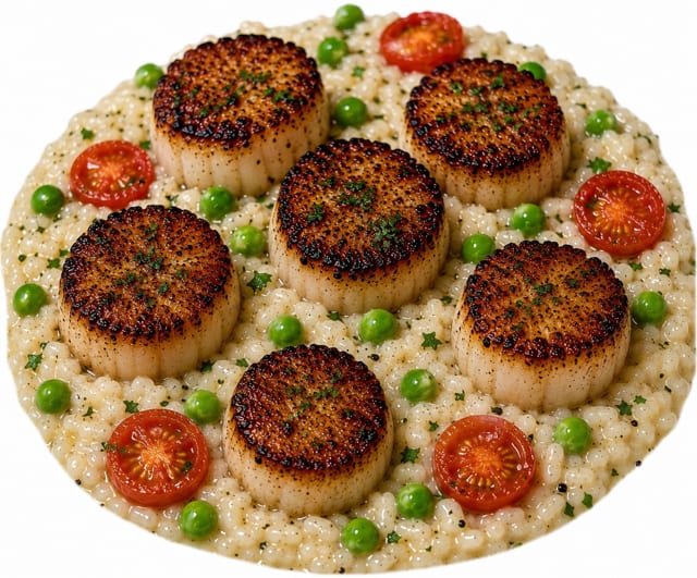 Pan Seared Scallops.