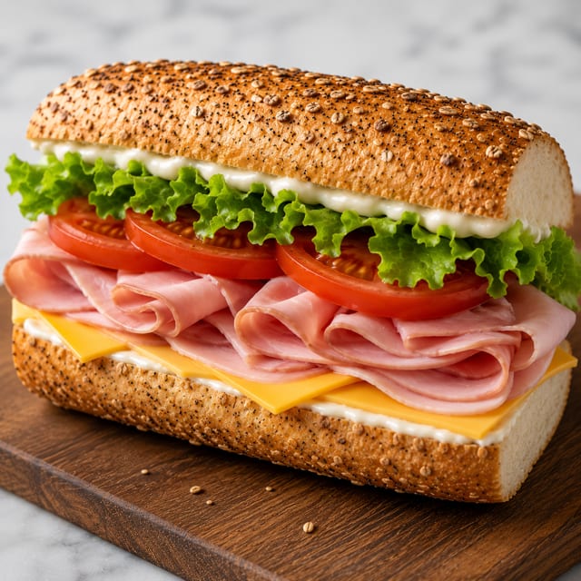 Ham & Cheese Sandwich.