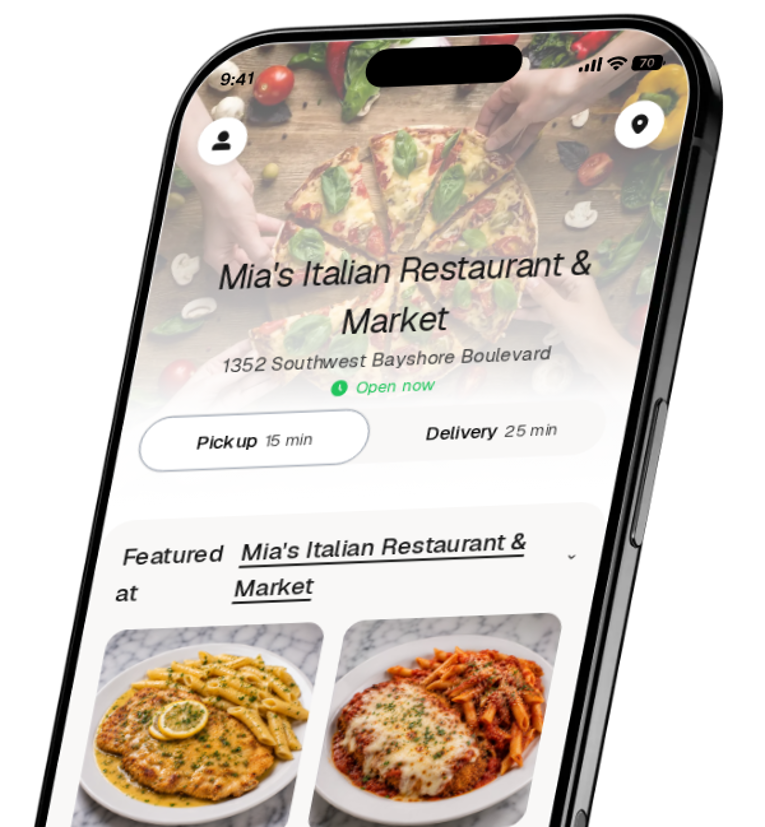 Mia's Italian Restaurant & Market app preview