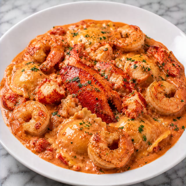 Maine Lobster Ravioli.