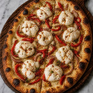 Roman Spicy Vodka & Burrata Pizza
