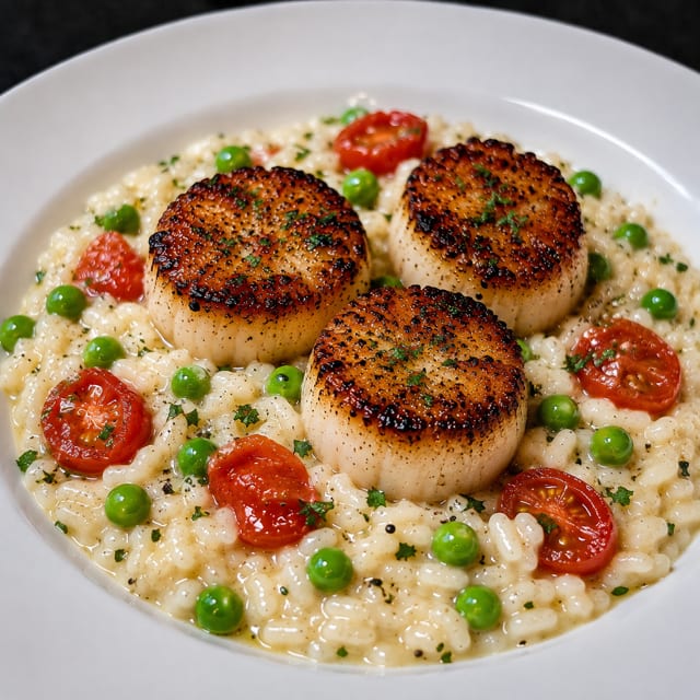 Pan Seared Scallops.