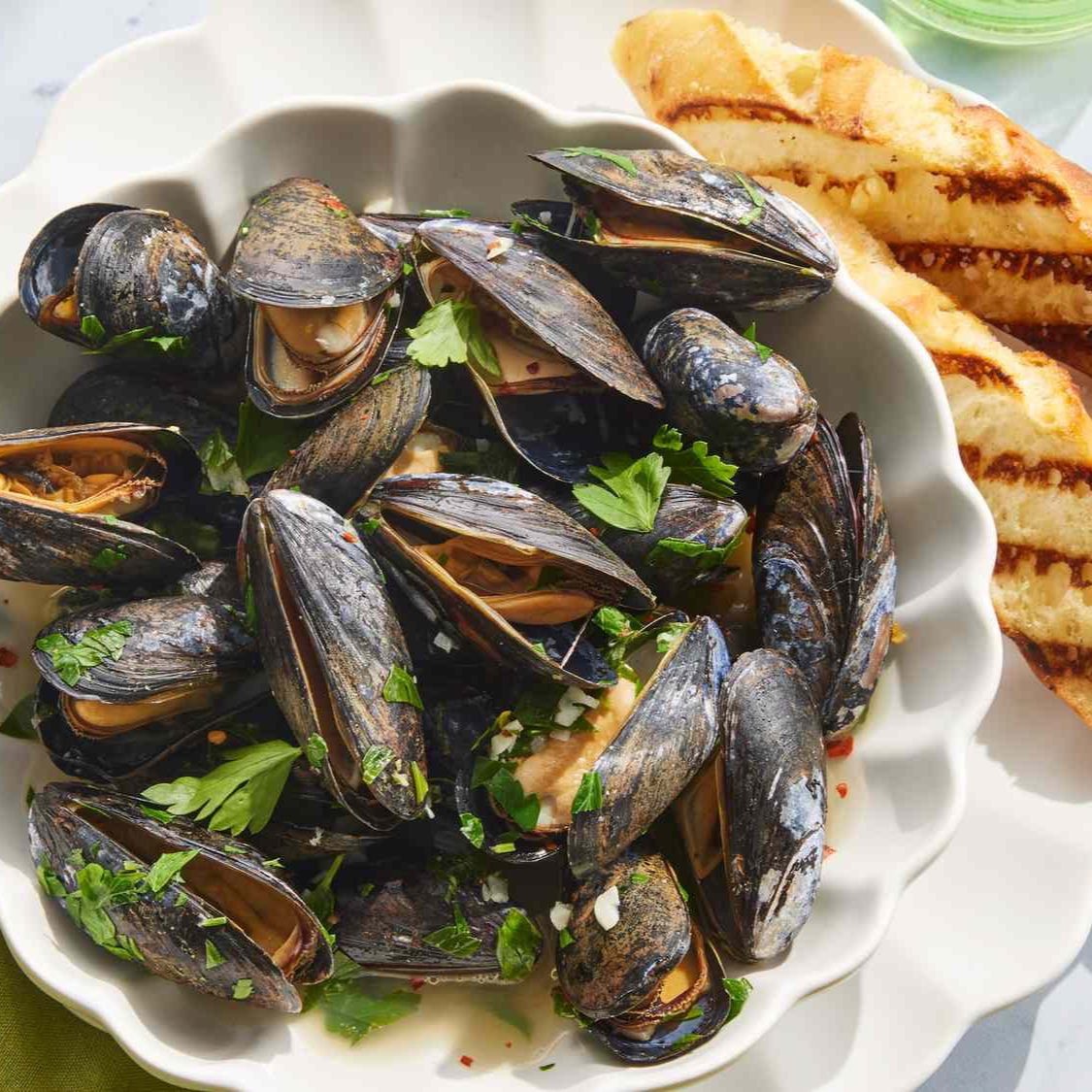 Fresh Mussels.