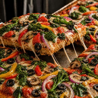 Sicilian Vegetable Pizza