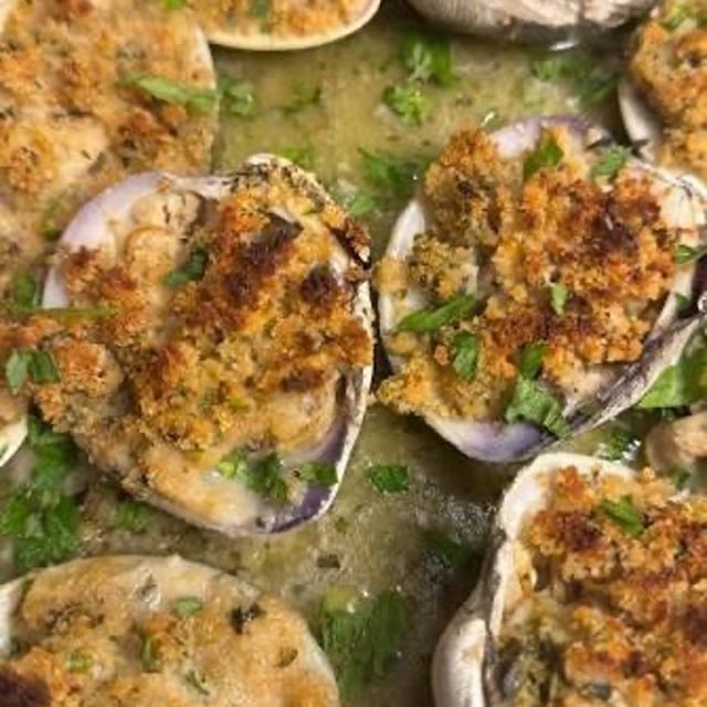 Clams Oreganata.