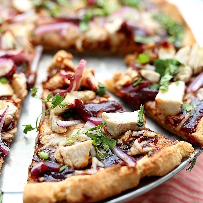 Artisan BBQ Chicken Pizza.