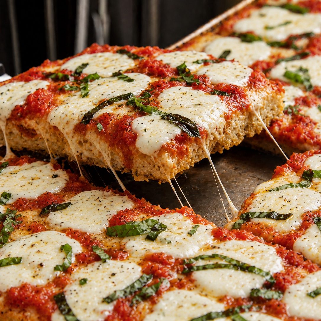 Sicilian Margherita Pizza.