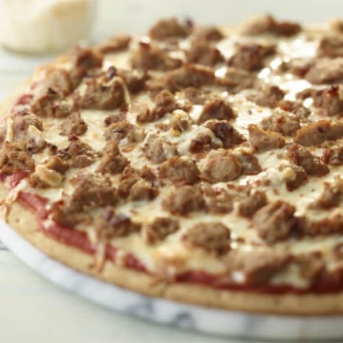 Artisan Sausage Pizza.