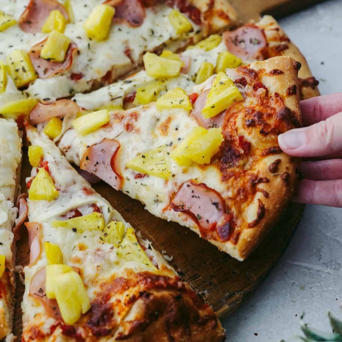 Artisan Hawaiian Pizza.